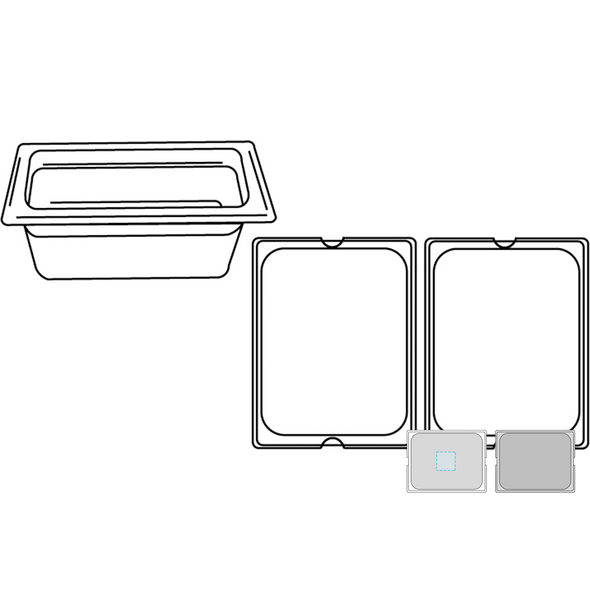 Stainless steel gastronorm container
